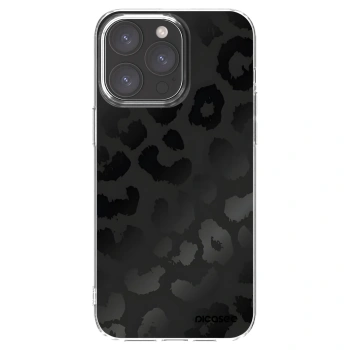 Picasee silikónový prehľadný obal pre Apple iPhone 15 Pro Max - Midnight Leopard