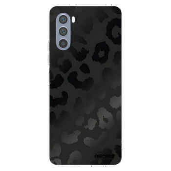 Picasee silikónový prehľadný obal pre Motorola Moto G62 - Midnight Leopard