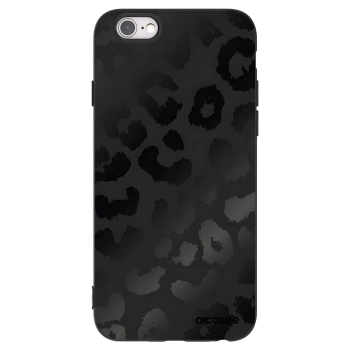 Picasee silikónový čierny obal pre Apple iPhone 6/6S - Midnight Leopard