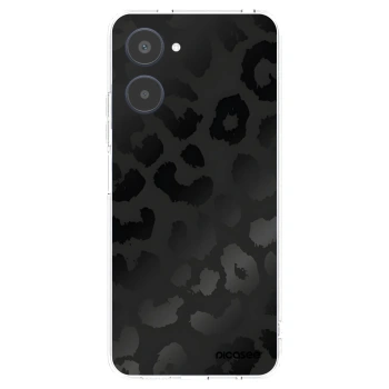 Picasee silikónový prehľadný obal pre Realme 10 4G - Midnight Leopard