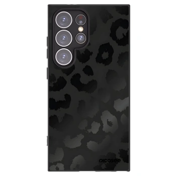 Picasee silikónový čierny obal pre Samsung Galaxy S24 Ultra S928B 5G - Midnight Leopard