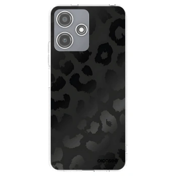 Picasee silikónový prehľadný obal pre Xiaomi Redmi 12 5G - Midnight Leopard