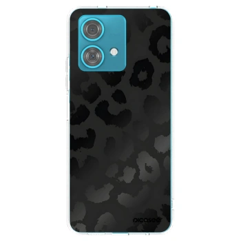 Picasee silikónový prehľadný obal pre Motorola Edge 40 Neo - Midnight Leopard
