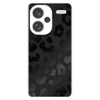 Picasee silikónový prehľadný obal pre Xiaomi Redmi Note 13 Pro+ 5G - Midnight Leopard