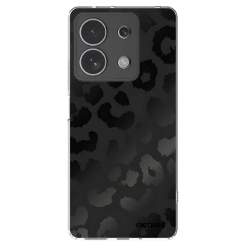 Picasee silikónový prehľadný obal pre Xiaomi Redmi Note 13 4G - Midnight Leopard