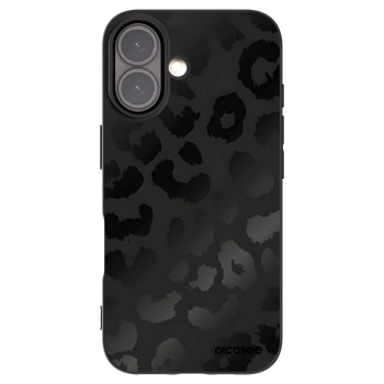 Picasee silikónový čierny obal pre Apple iPhone 16 - Midnight Leopard
