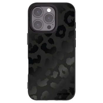 Picasee silikónový čierny obal pre Apple iPhone 16 Pro - Midnight Leopard