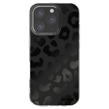 Picasee silikónový prehľadný obal pre Apple iPhone 16 Pro - Midnight Leopard