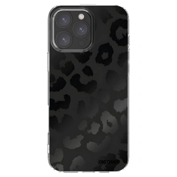 Picasee silikónový prehľadný obal pre Apple iPhone 16 Pro Max - Midnight Leopard