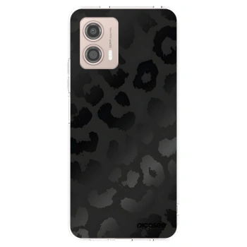 Picasee silikónový prehľadný obal pre Motorola Moto G53 5G - Midnight Leopard