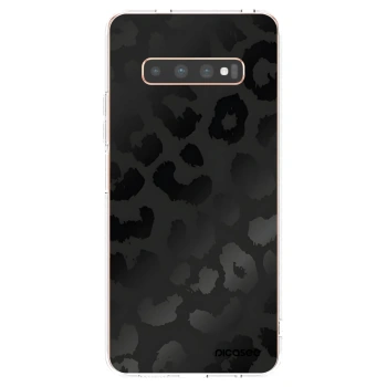 Picasee silikónový prehľadný obal pre Samsung Galaxy S10 Plus G975 - Midnight Leopard