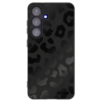 Picasee silikónový čierny obal pre Samsung Galaxy S25 5G - Midnight Leopard