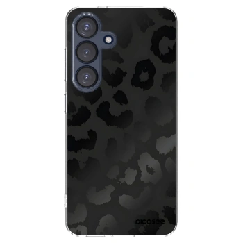 Picasee silikónový prehľadný obal pre Samsung Galaxy S25 5G - Midnight Leopard