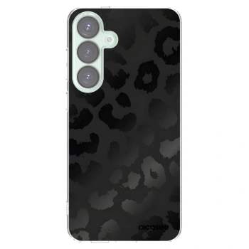 Picasee silikónový prehľadný obal pre Samsung Galaxy S25+ 5G - Midnight Leopard