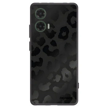 Picasee silikónový čierny obal pre Motorola Moto G35 5G - Midnight Leopard