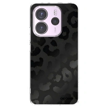 Picasee silikónový prehľadný obal pre Xiaomi Redmi Note 14 4G - Midnight Leopard