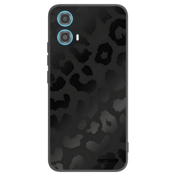 Picasee silikónový čierny obal pre Motorola Moto G34 5G - Midnight Leopard