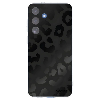 Picasee silikónový prehľadný obal pre Samsung Galaxy S25 FE 5G - Midnight Leopard