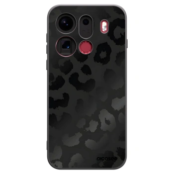 Picasee silikónový čierny obal pre OPPO Find X9 Pro - Midnight Leopard