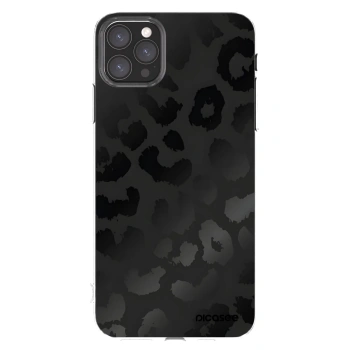 Picasee silikónový prehľadný obal pre Apple iPhone 11 Pro Max - Midnight Leopard