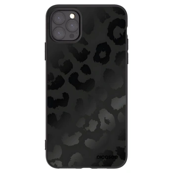 Picasee silikónový čierny obal pre Apple iPhone 11 Pro Max - Midnight Leopard