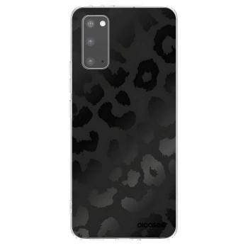 Picasee silikónový prehľadný obal pre Samsung Galaxy S20 G980F - Midnight Leopard