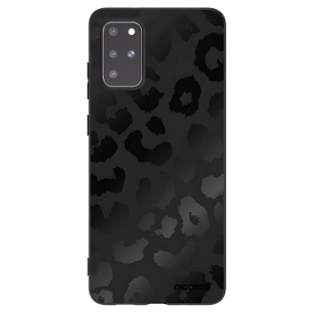 Picasee silikónový čierny obal pre Samsung Galaxy S20+ G985F - Midnight Leopard
