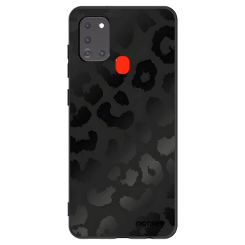 Picasee silikónový čierny obal pre Samsung Galaxy A21s - Midnight Leopard