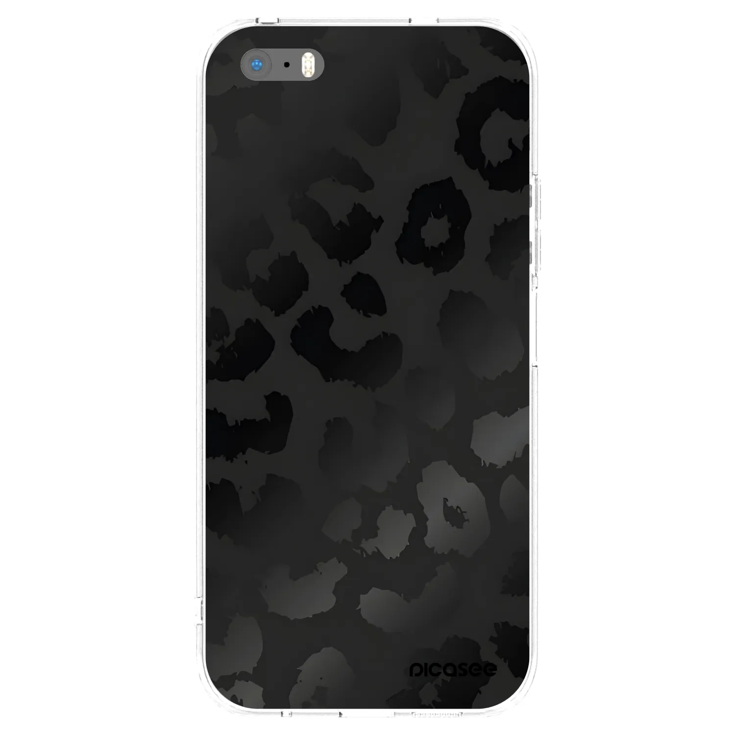 Picasee silikónový prehľadný obal pre Apple iPhone 5/5S/SE - Midnight Leopard