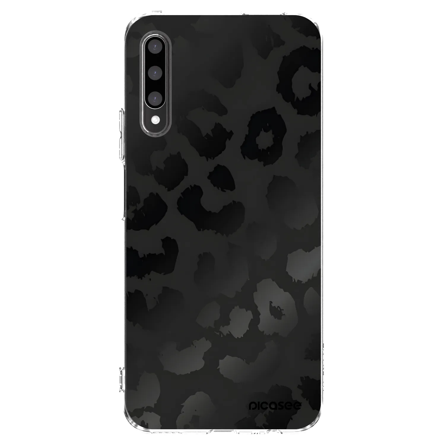 Picasee silikónový prehľadný obal pre Honor 9X Pro - Midnight Leopard
