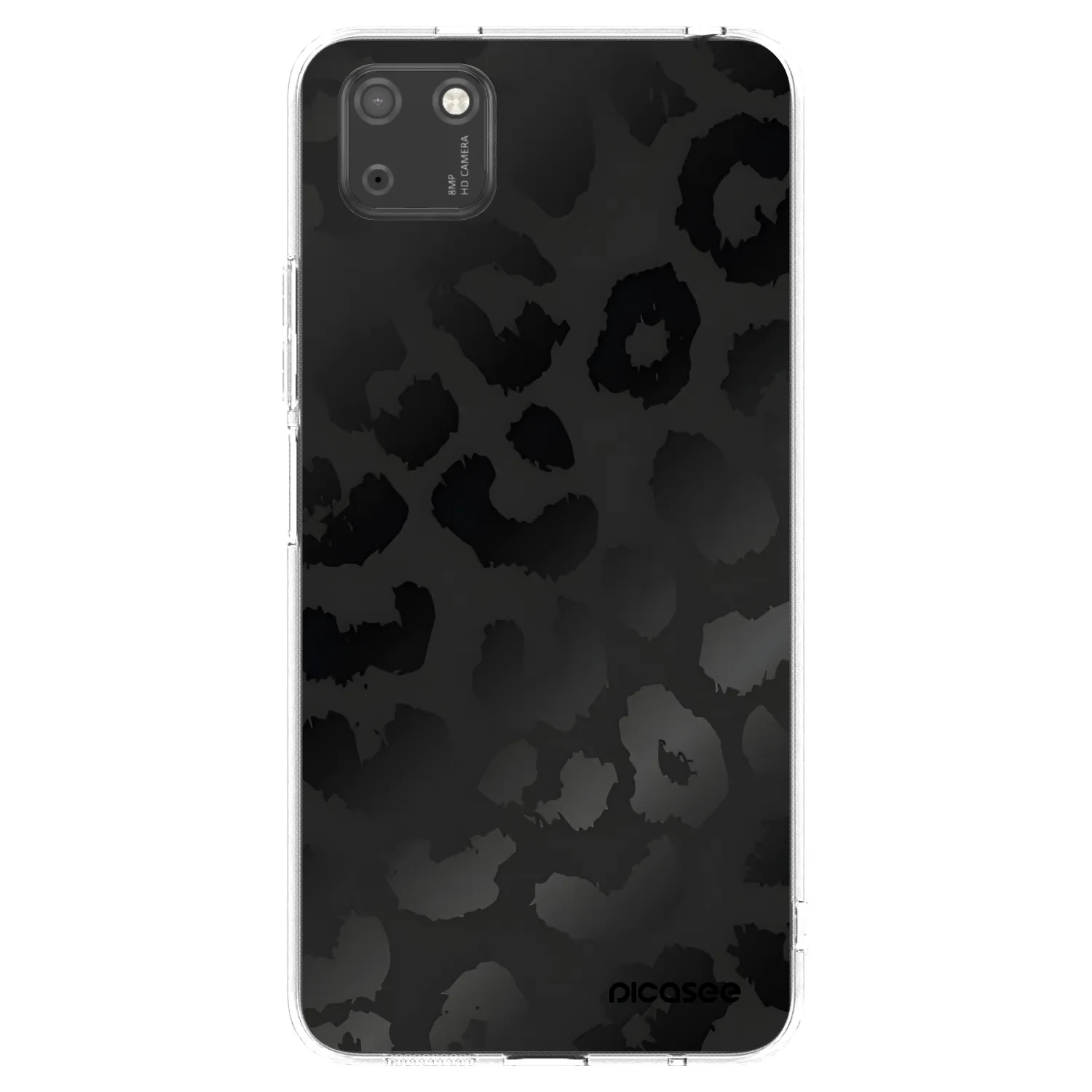 Picasee silikónový prehľadný obal pre Huawei Y5P - Midnight Leopard