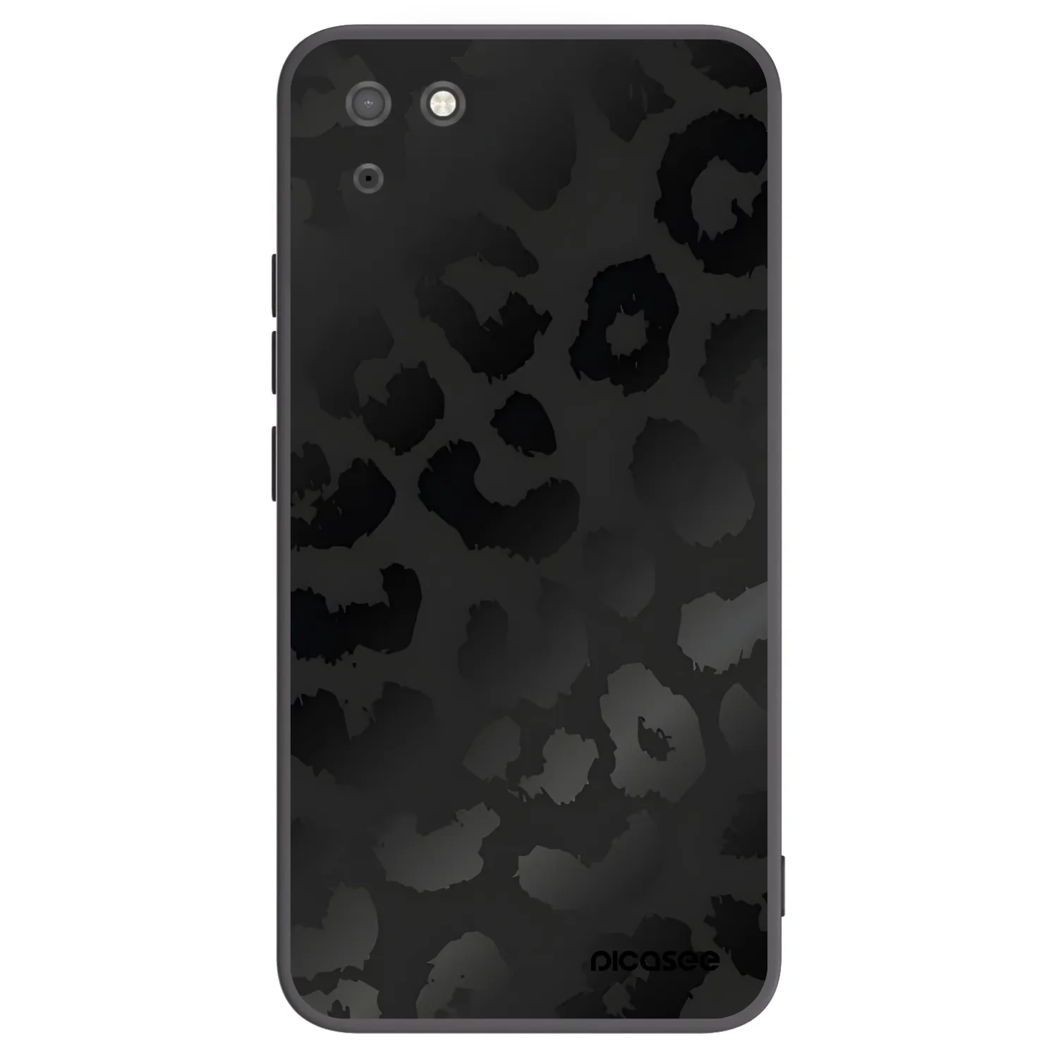 Picasee silikónový čierny obal pre Huawei Y5P - Midnight Leopard