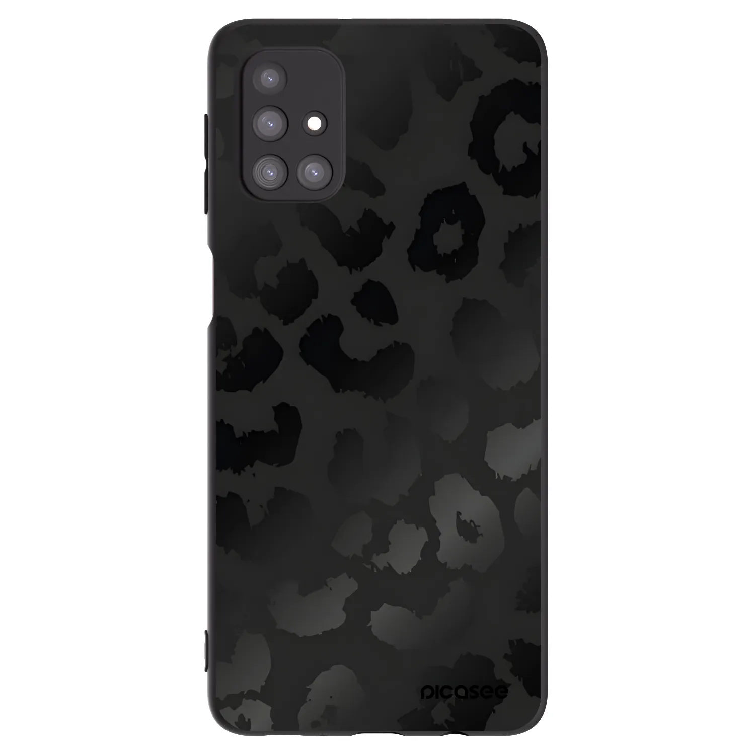 Picasee silikónový čierny obal pre Samsung Galaxy M31s - Midnight Leopard