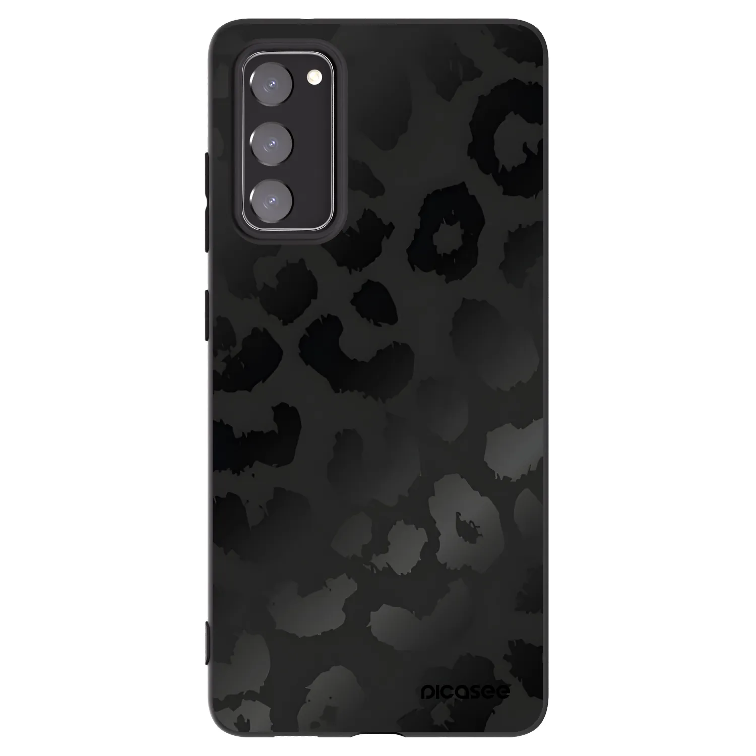 Picasee silikónový čierny obal pre Samsung Galaxy S20 FE - Midnight Leopard