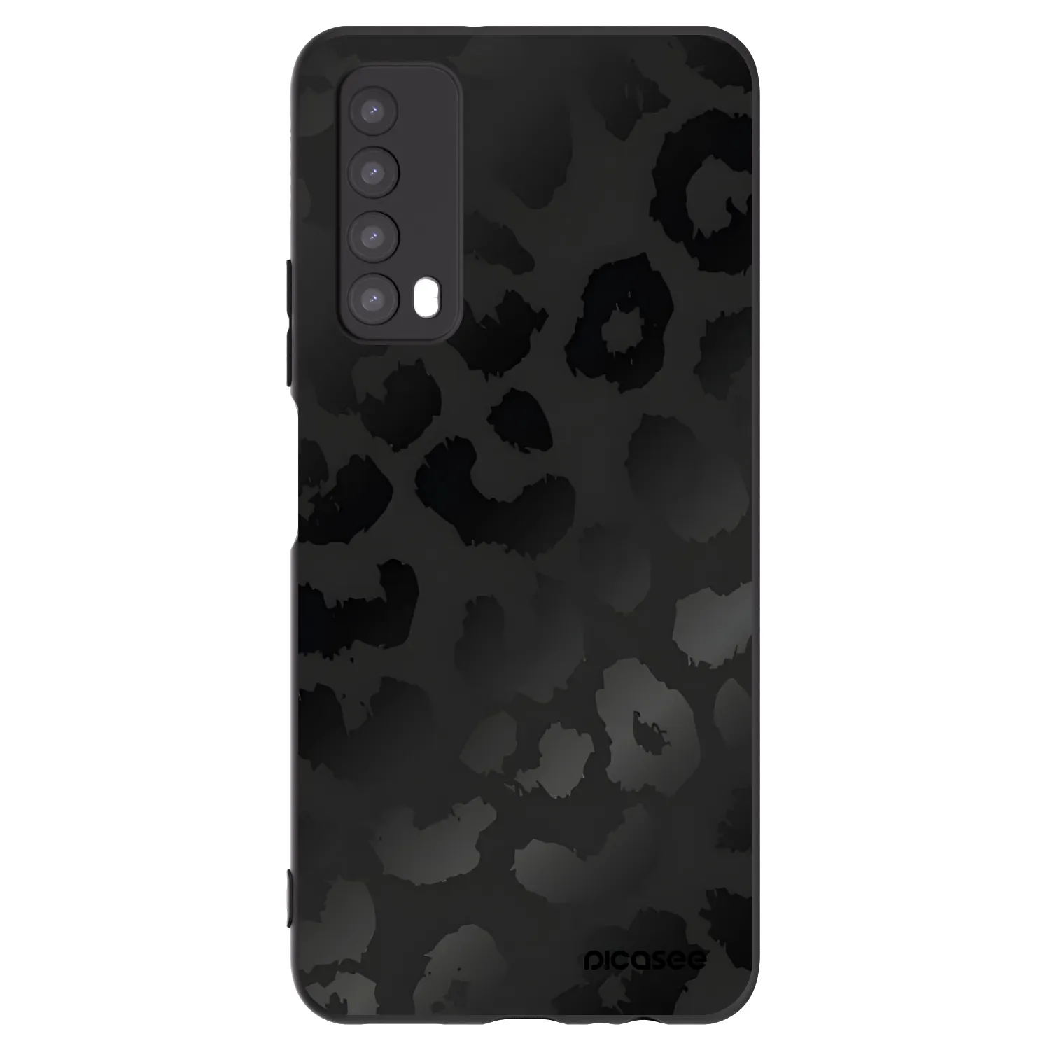 Picasee silikónový čierny obal pre Huawei P Smart 2021 - Midnight Leopard