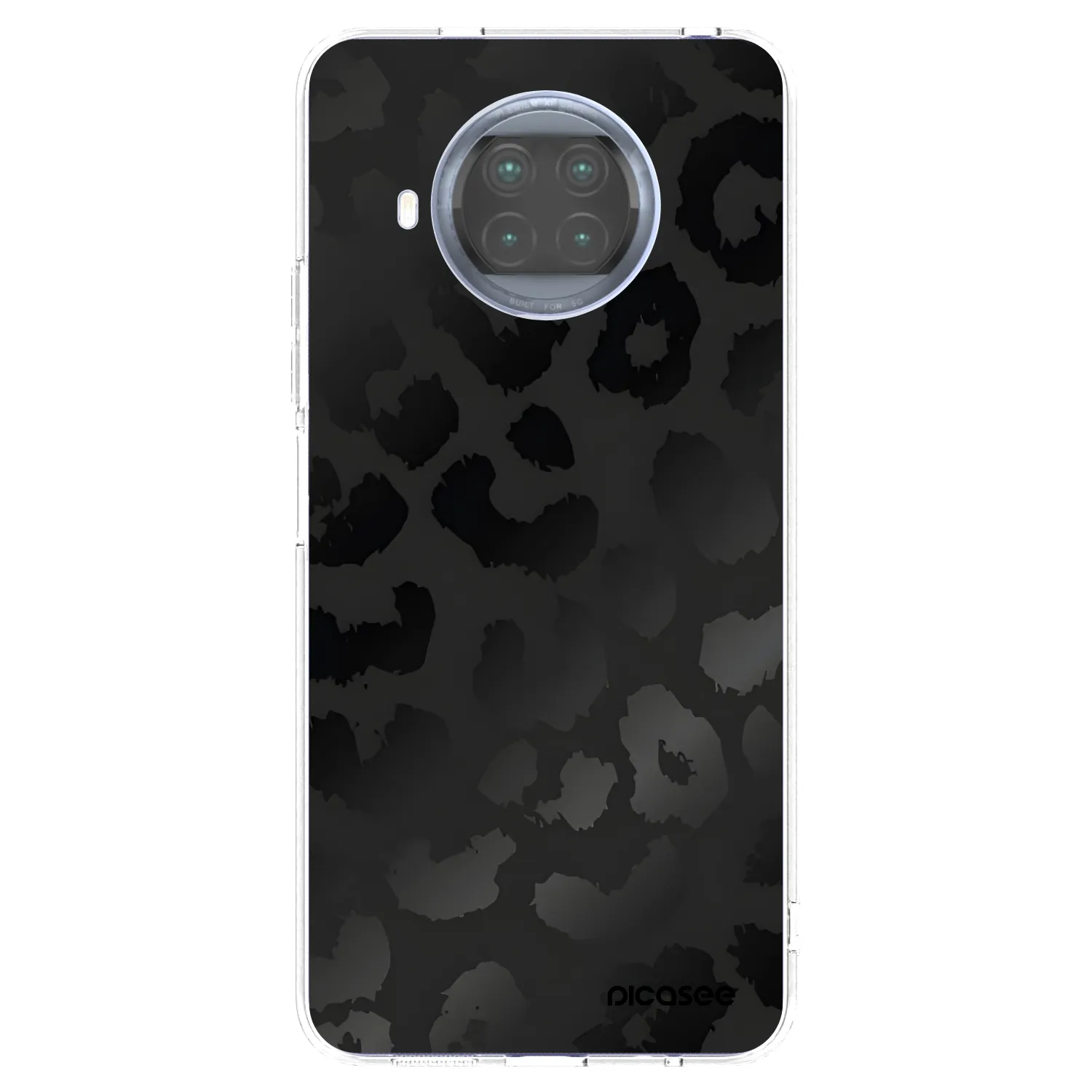 Picasee silikónový prehľadný obal pre Xiaomi Mi 10T Lite - Midnight Leopard