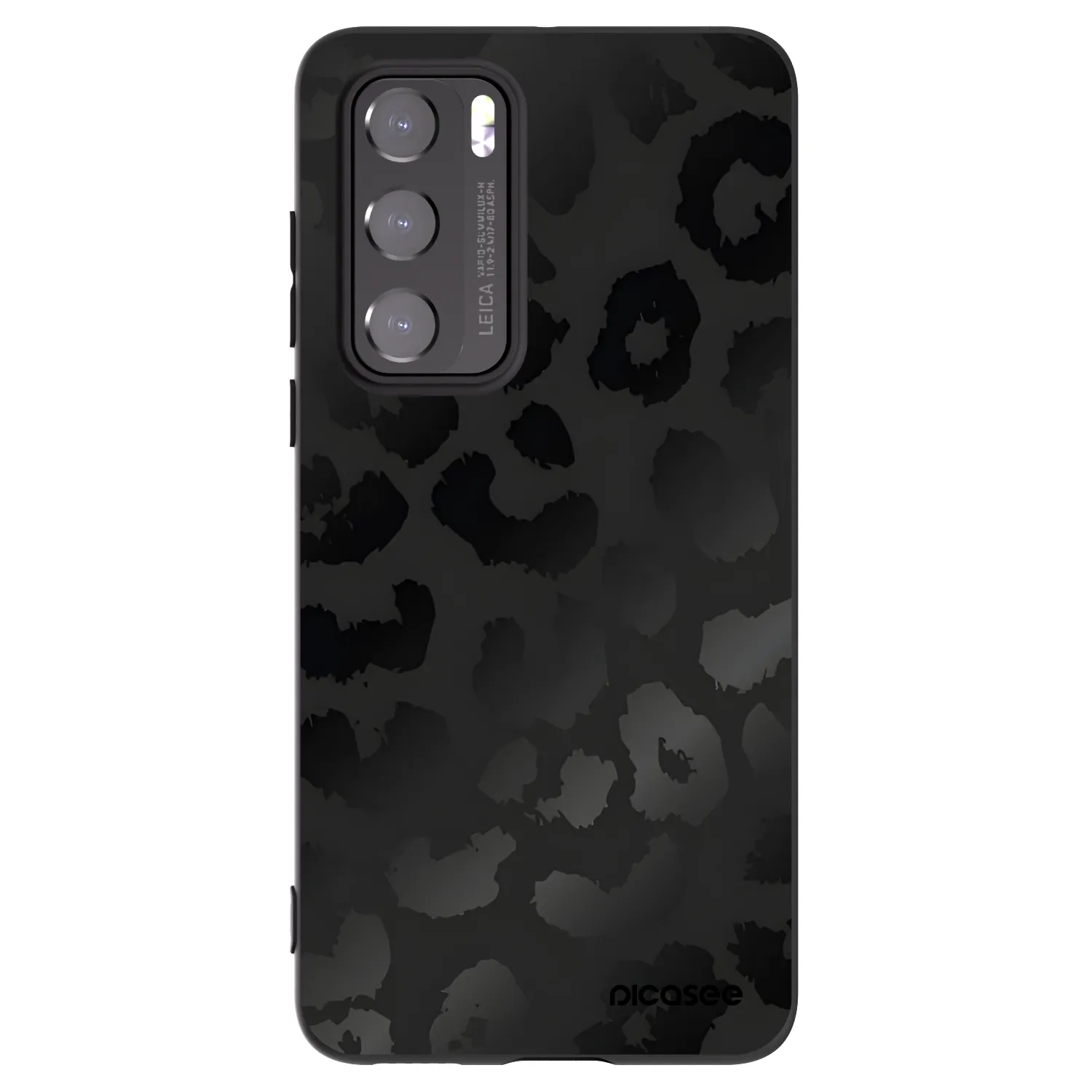 Picasee silikónový čierny obal pre Huawei P40 - Midnight Leopard