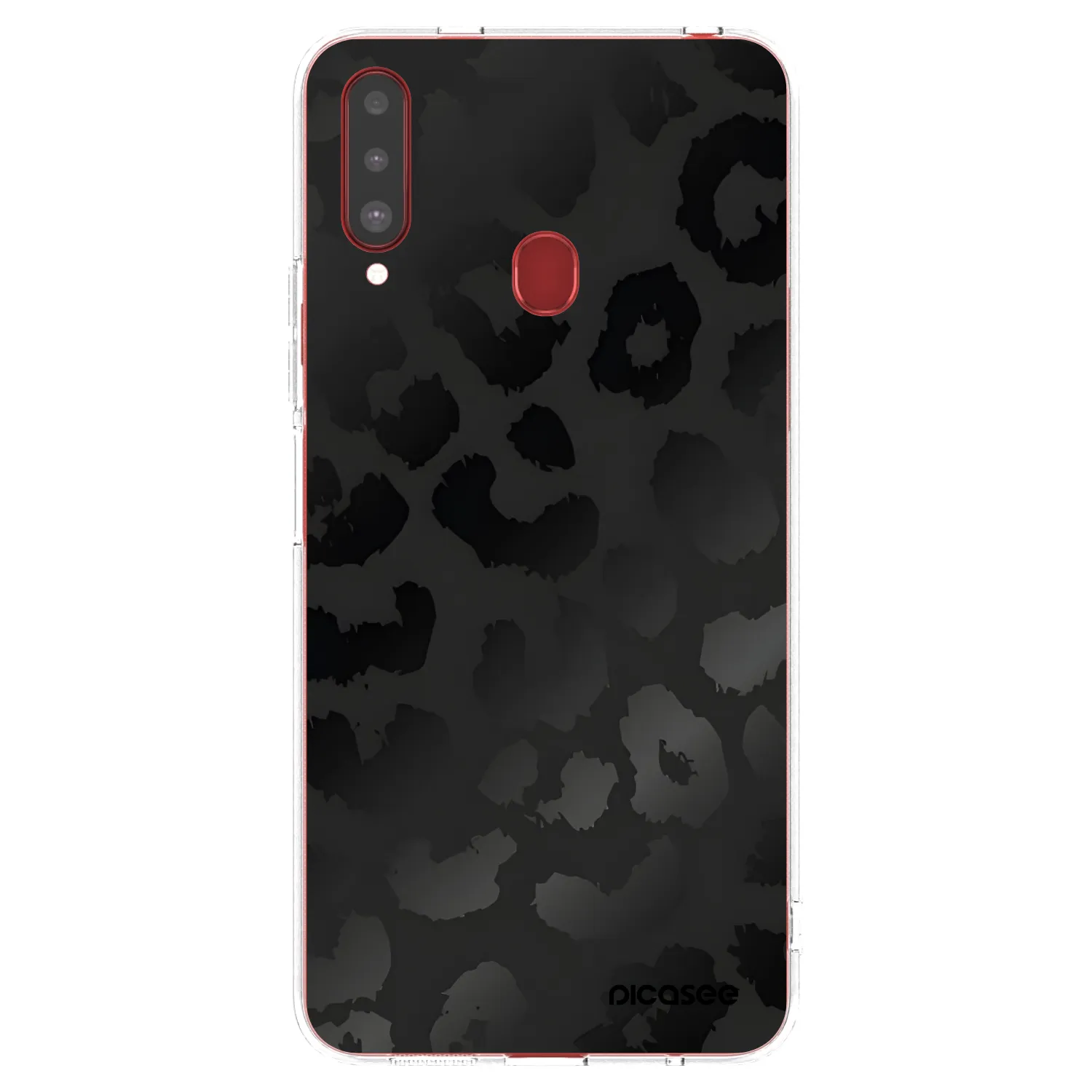 Picasee silikónový prehľadný obal pre Samsung Galaxy A20s - Midnight Leopard