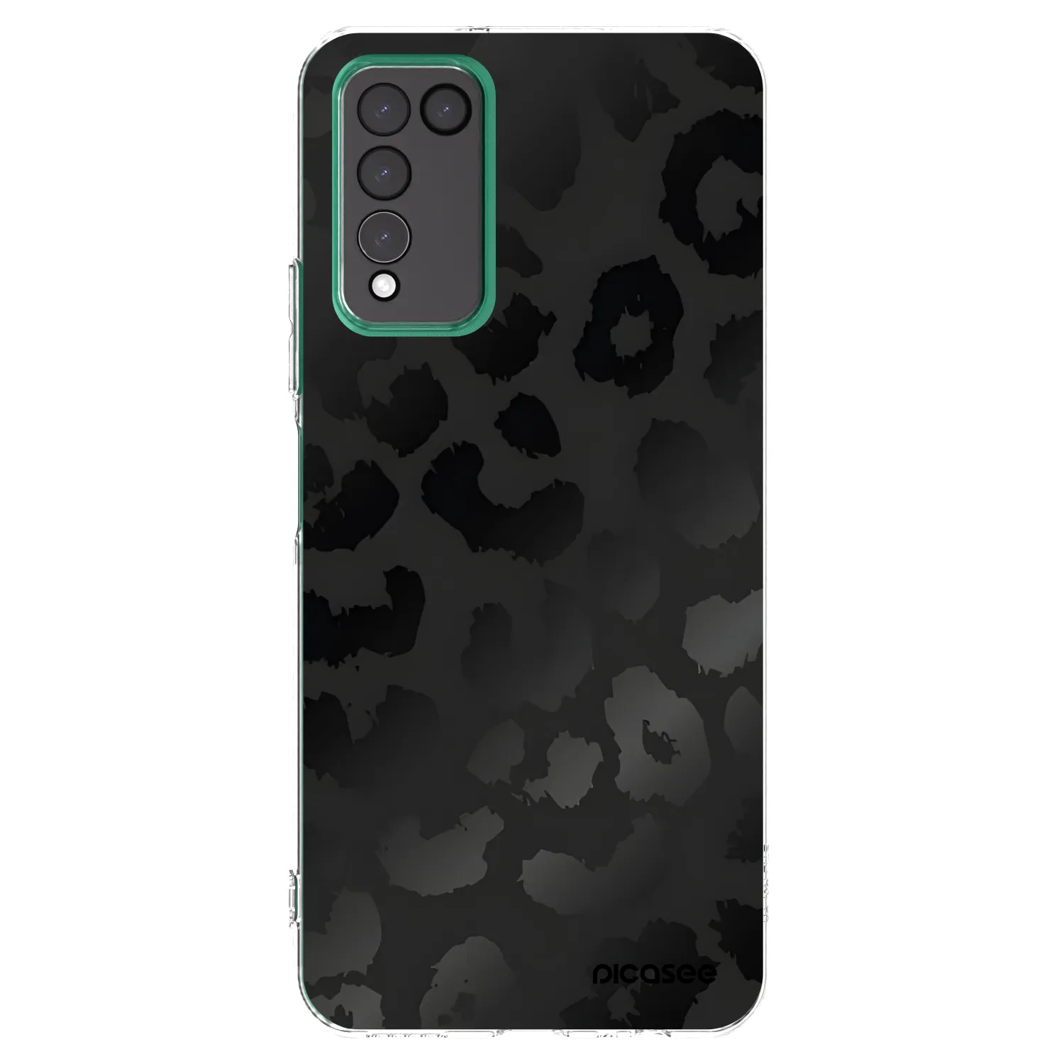 Picasee silikónový prehľadný obal pre Honor 10X Lite - Midnight Leopard