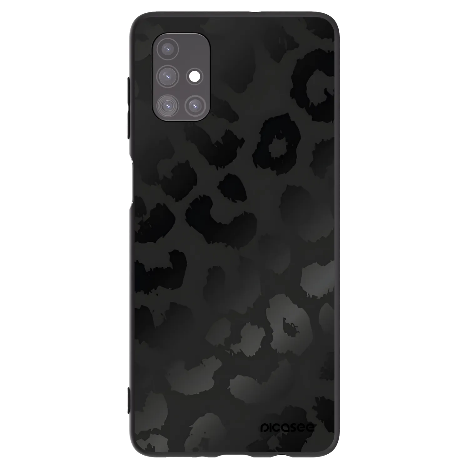 Picasee silikónový čierny obal pre Samsung Galaxy M51 M515F - Midnight Leopard
