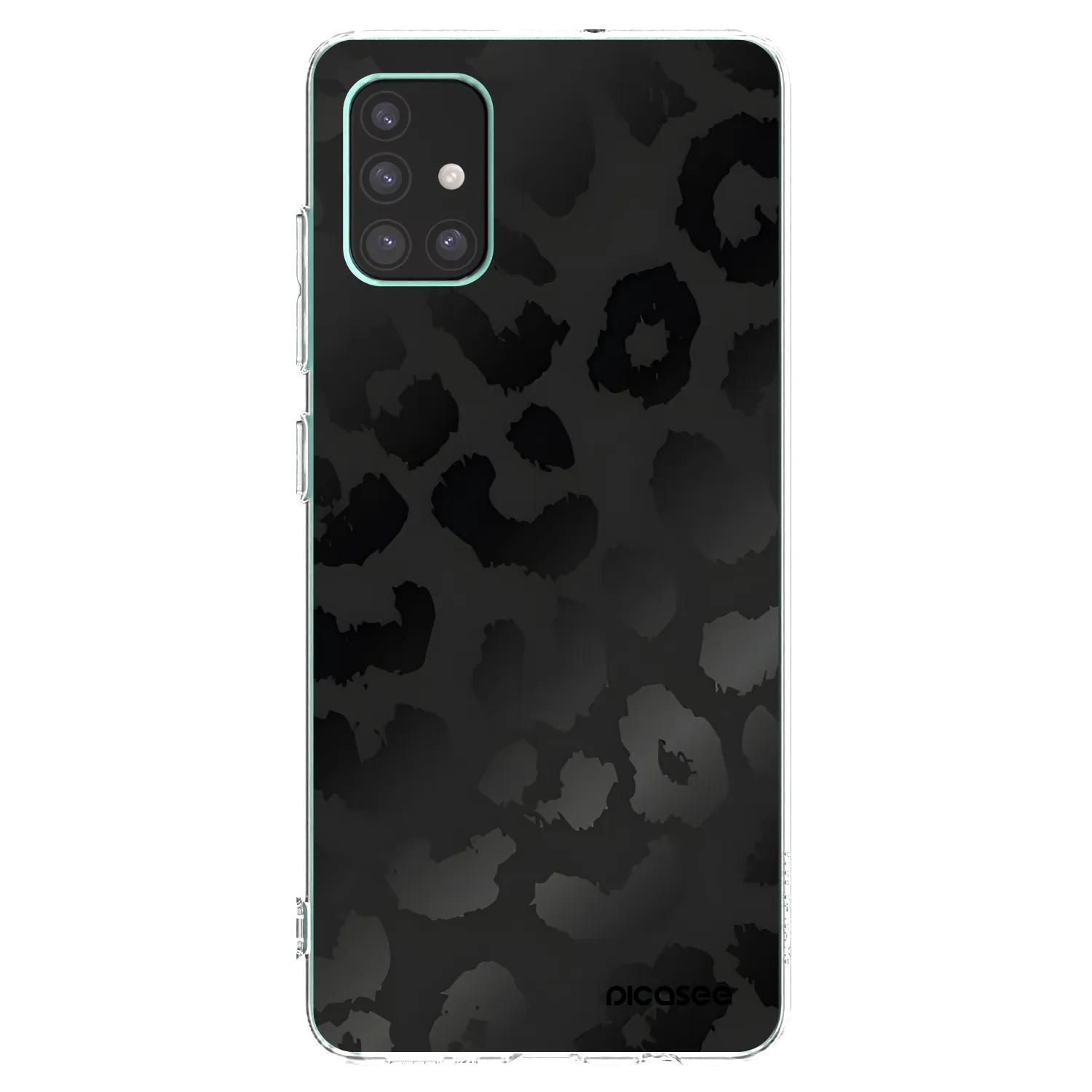 Picasee silikónový prehľadný obal pre Samsung Galaxy M51 M515F - Midnight Leopard