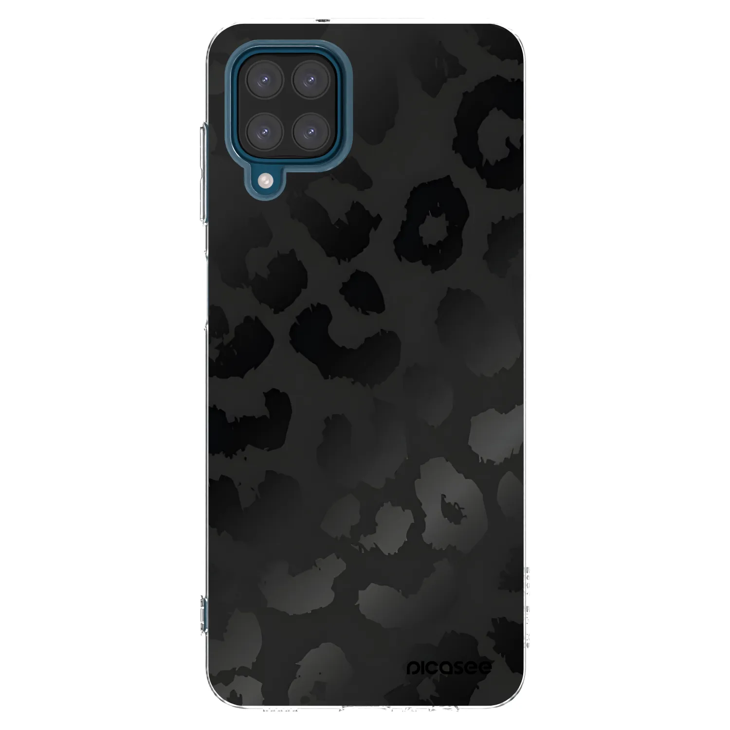 Picasee silikónový prehľadný obal pre Samsung Galaxy A12 A125F - Midnight Leopard