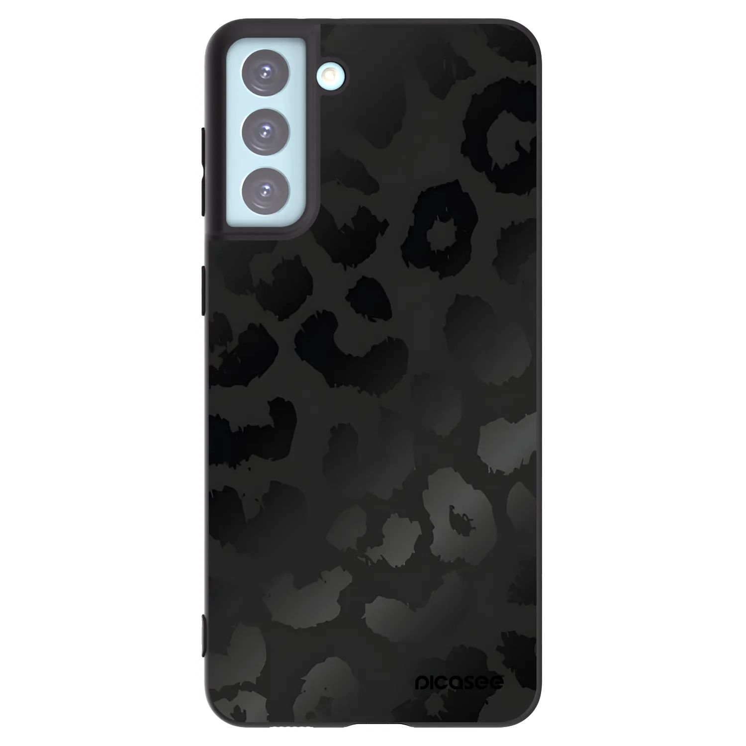 Picasee silikónový čierny obal pre Samsung Galaxy S21+ 5G G996F - Midnight Leopard