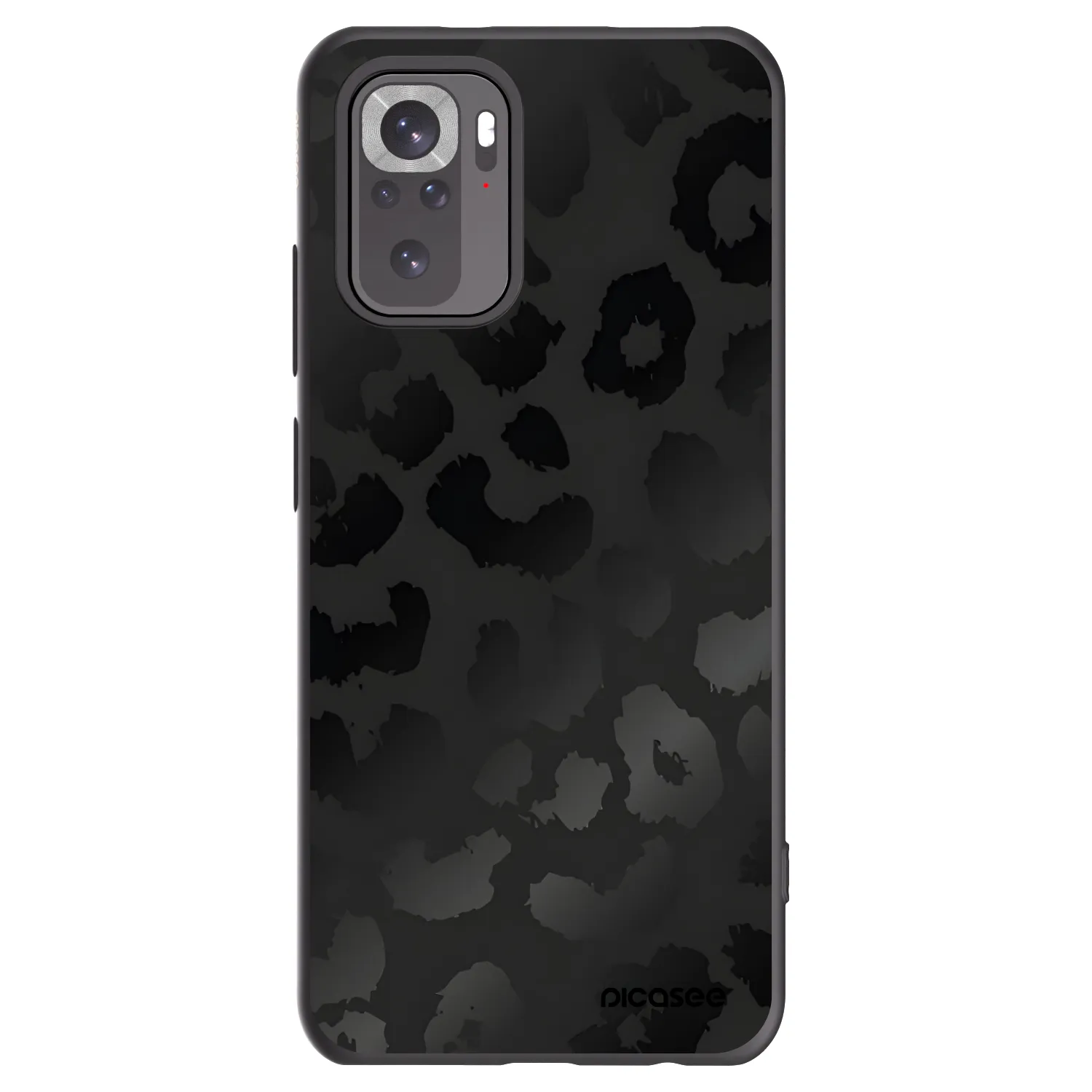 Picasee silikónový čierny obal pre Xiaomi Redmi Note 10 - Midnight Leopard