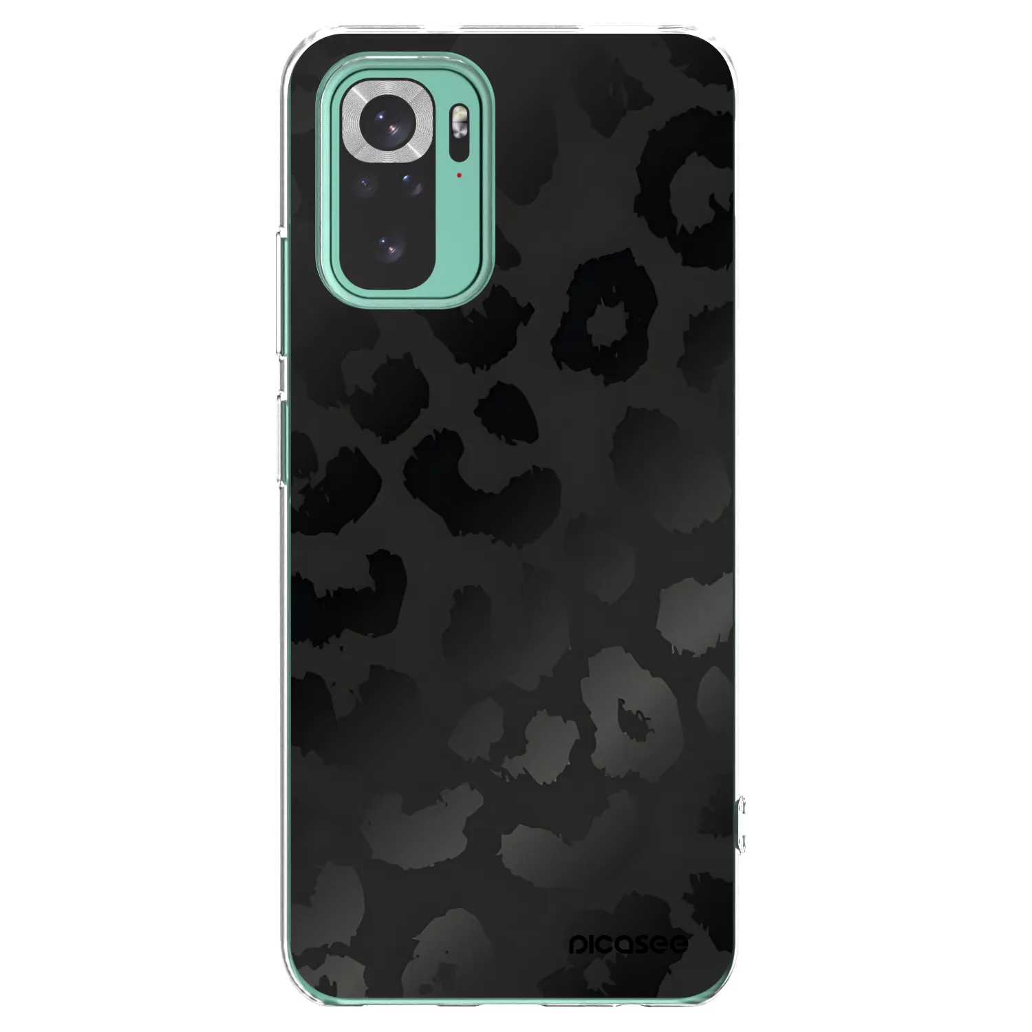 Picasee silikónový prehľadný obal pre Xiaomi Redmi Note 10 Pro - Midnight Leopard