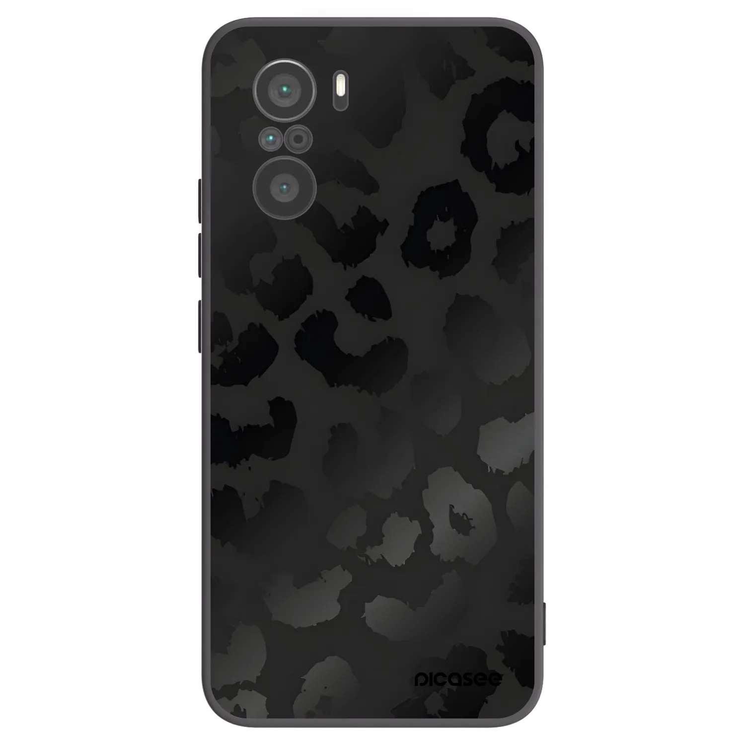 Picasee silikónový čierny obal pre Xiaomi Poco F3 - Midnight Leopard