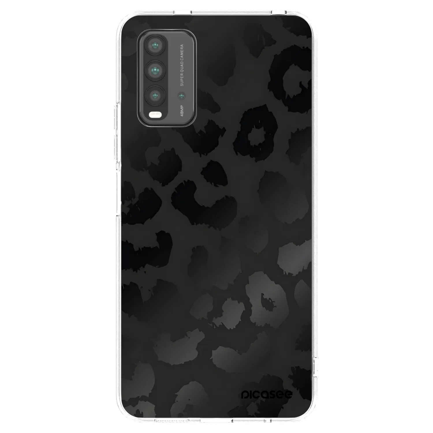 Picasee silikónový čierny obal pre Xiaomi Redmi 9T - Midnight Leopard