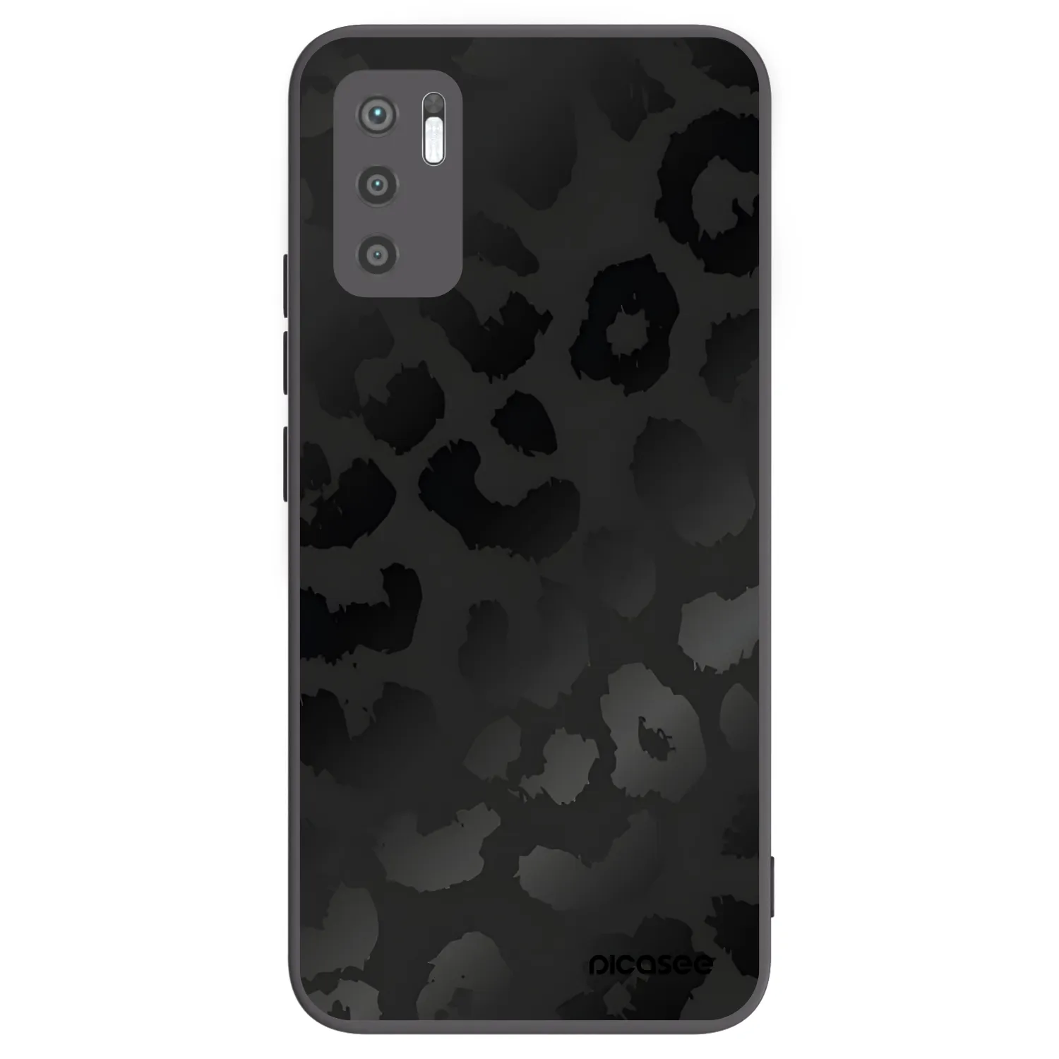 Picasee silikónový čierny obal pre Xiaomi Redmi Note 10 5G - Midnight Leopard