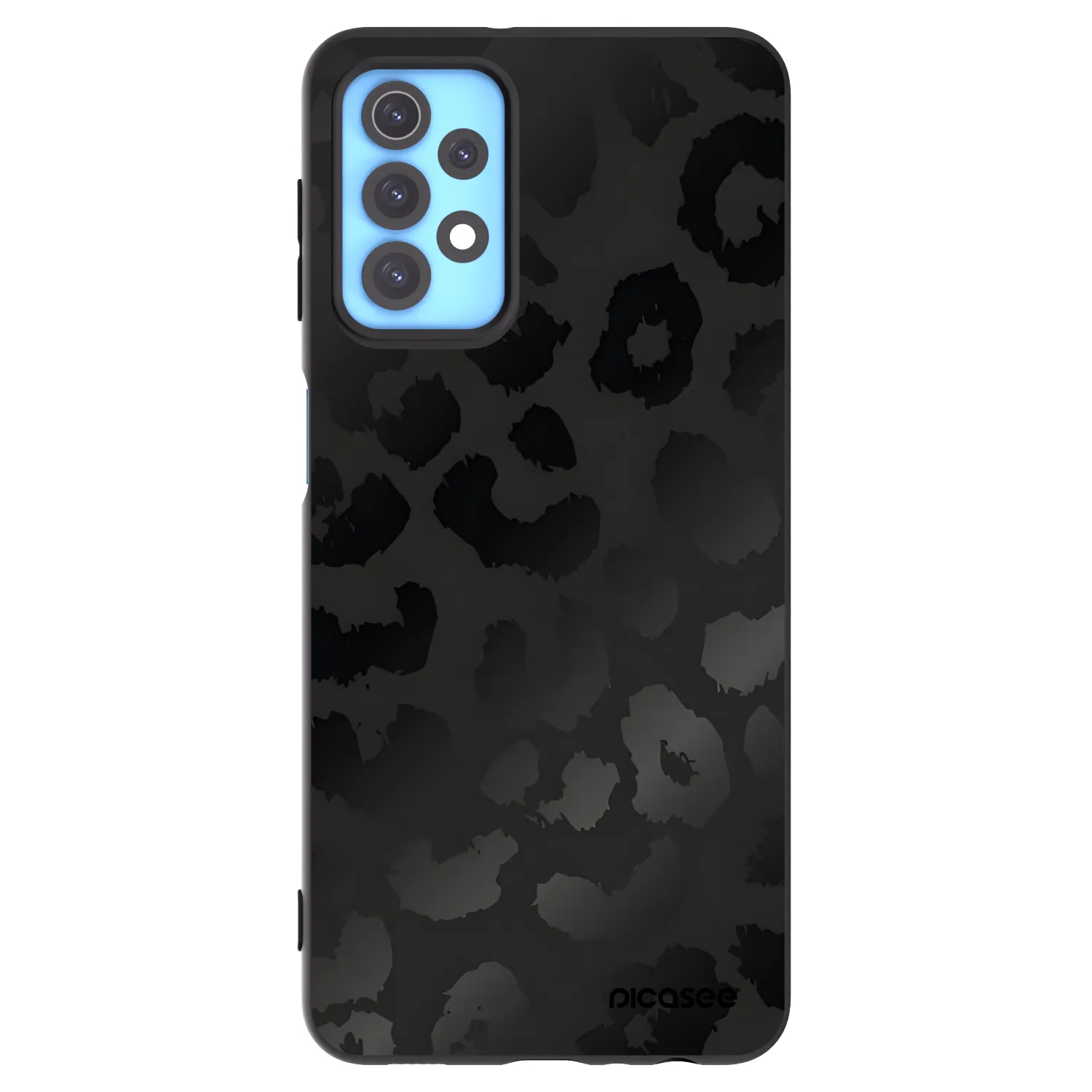 Picasee silikónový čierny obal pre Samsung Galaxy A32 4G SM-A325F - Midnight Leopard