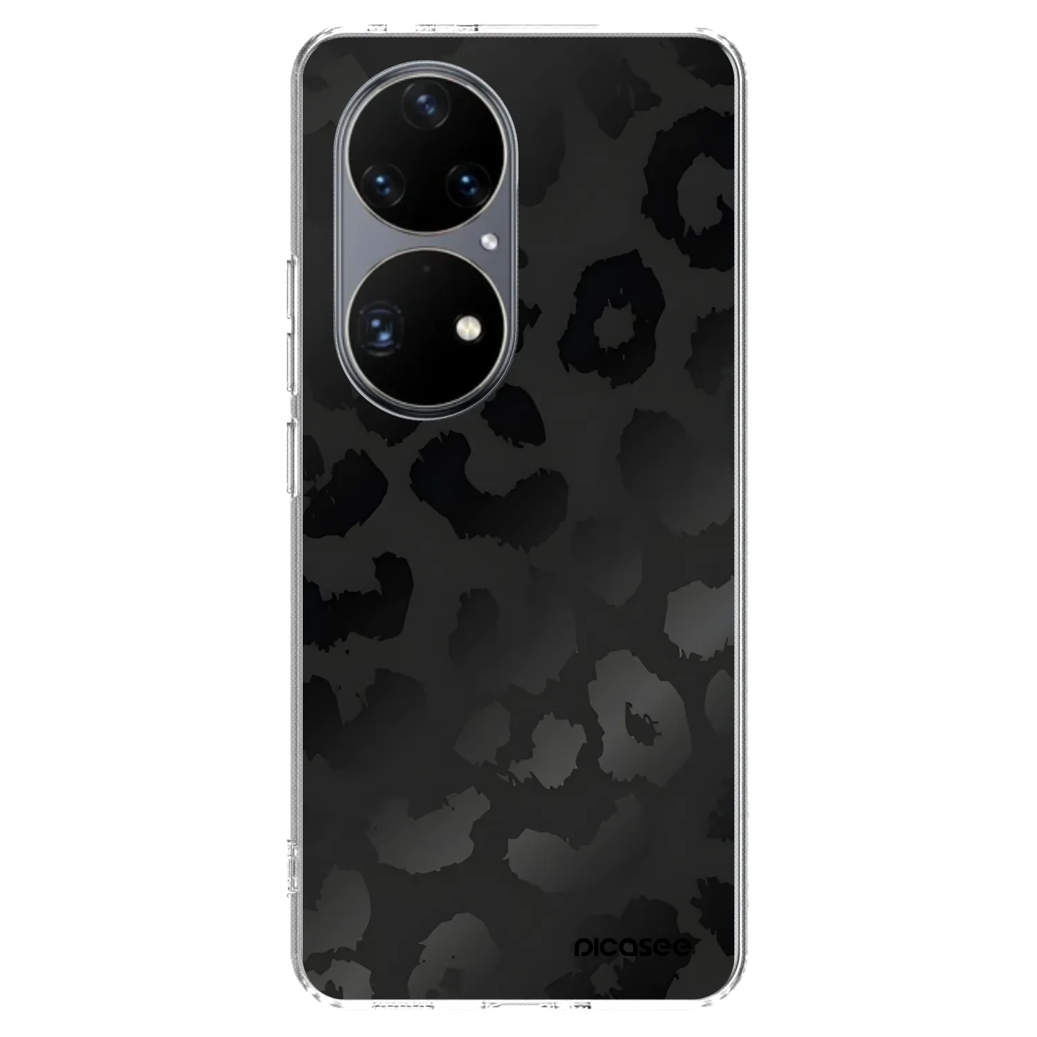Picasee silikónový prehľadný obal pre Huawei P50 - Midnight Leopard